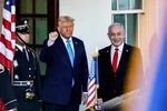 Tổng thống Mỹ Donald Trump và Thủ tướng Israel Benjamin Netanyahu. (Nguồn: Getty Images)