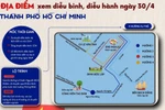 Gợi ý vị trí xem diễu binh, diễu hành ngày 30/4 ở Thành phố Hồ Chí Minh