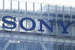 Biểu tượng Sony tại trụ sở ở Tokyo, Nhật Bản. Ảnh: Kyodo/TTXVN