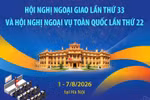 Hội nghị Ngoại giao lần thứ 33 và Hội nghị Ngoại vụ toàn quốc lần thứ 22