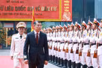 Thủ tướng Lê Minh Hưng dự Lễ kỷ niệm 80 năm Ngày truyền thống lực lượng Cảnh sát Quản lý hành chính về trật tự xã hội. (Ảnh: Dương Giang/TTXVN)