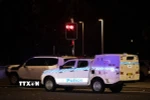 Xe cảnh sát tại hiện trường vụ tấn công khủng bố ở Sydney, Australia ngày 14/12/2025. (Nguồn: THX/TTXVN)