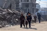 Người dân tại Dải Gaza. (Ảnh: THX/TTXVN)