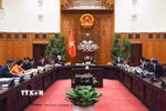 Chiều 11/1, Thủ tướng Phạm Minh Chính chủ trì Phiên họp lần thứ 9 Ban Chỉ đạo tinh gọn bộ máy của Chính phủ. (Ảnh: Dương Giang/TTXVN)