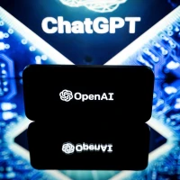 Biểu tượng Tập đoàn công nghệ Mỹ OpenAI. (Ảnh: AFP/TTXVN)