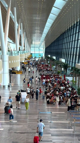 Nhà ga T3, Cảng Hàng không quốc tế Tân Sơn Nhất. (Ảnh: PV/Vietnam+)