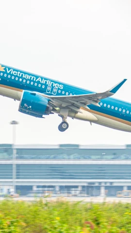 Vietnam Airlines mở rộng mạnh mẽ mạng bay quốc tế trong năm 2025, tiên phong hiện thực hóa Nghị quyết 59. (Ảnh: PV/Vietnam+)