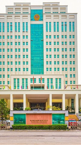 Trụ sở Bộ Nông nghiệp và Môi trường tại số 10 Tôn Thất Thuyết, Hà Nội. (Ảnh: Minh Sơn/Vietnam+)