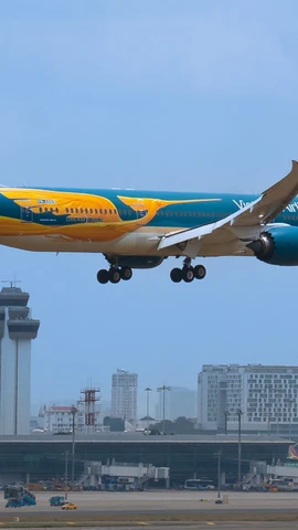 Vietnam Airlines báo lãi năm 2025 cao nhất lịch sử. (Ảnh: PV/Vietnam+)