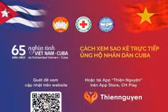 Hướng dẫn xem sao kê chương trình ủng hộ nhân dân Cuba. (Ảnh: Trương ương Hội chữ thập đỏ Việt Nam)