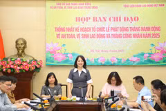 Họp báo về tình hình tai nạn lao động 2024 và Tháng An toàn vệ sinh lao động năm 2025. (Ảnh: PVVietnam+)