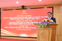 Thứ trưởng Bộ Công Thương Nguyễn Sinh Nhật Tân phát biểu tại buổi lễ. (Ảnh: CTV/Vietnam+)