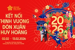 Chủ đề Hội chợ Mùa Xuân lần thứ nhất năm 2026 là “Kết nối thịnh vượng-Đón Xuân huy hoàng.” (Ảnh: BCT/Vietnam+)
