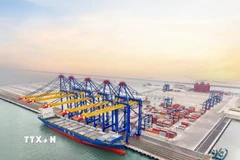 Cảng Container Quốc tế Hateco Hải Phòng (HHIT). (Ảnh: Hoàng Ngọc/TTXVN)