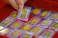 Giá vàng SJC sáng ngày 29/10 tăng 1,8 triệu đồng/lượng so với ngày hôm qua. (Ảnh: PV/Vietnam+)