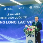 Thứ trưởng Bộ Y tế Trần Văn Thuấn phát biểu tại buổi Lễ. (Ảnh: PV/Vietnam+)