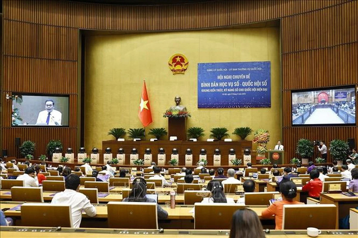 Thúc đẩy xây dựng và triển khai Quốc hội số hiệu quả, đồng bộ
