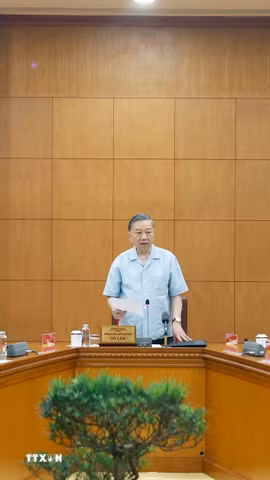 Tổng Bí thư, Chủ tịch nước Tô Lâm phát biểu. (Ảnh: Thống Nhất/TTXVN)