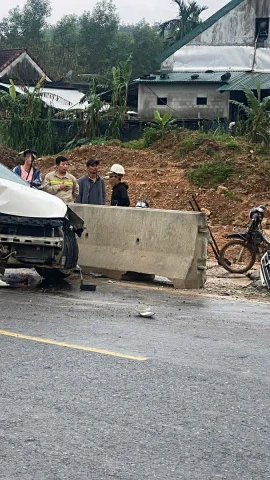 Hiện trường vụ tai nạn.