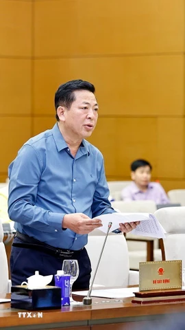 Bộ trưởng Bộ Xây dựng Trần Hồng Minh phát biểu. (Ảnh: Doãn Tấn/TTXVN)