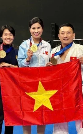 Đoàn Thể thao Công an Nhân dân Việt Nam đạt thành tích ấn tượng. (Nguồn: An ninh Thủ đô)