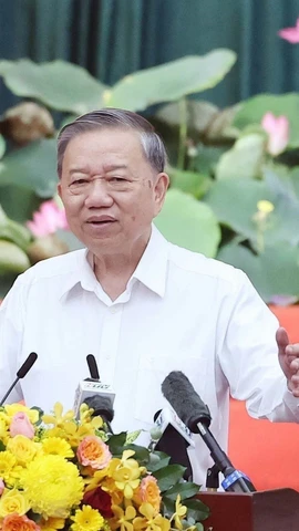 Tổng Bí thư Tô Lâm phát biểu. (Ảnh: Thống Nhất/TTXVN)