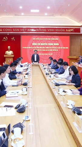 Quang cảnh buổi làm việc. (Ảnh: Phương Hoa/TTXVN)