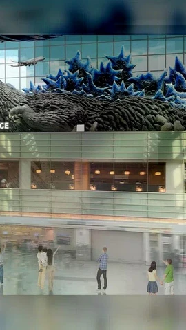 Tượng Godzilla có chiều dài khoảng 40m và cao 9m. (Nguồn: TOHO)