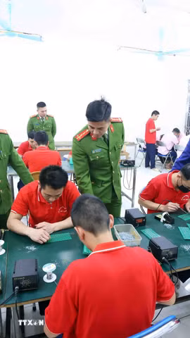 Học viên tại một cơ sở cai nghiện ma túy. (Ảnh minh họa: Phạm Kiên/TTXVN)