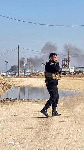 Lực lượng an ninh Syria. (Ảnh: THX/TTXVN)