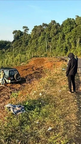 Hiện trường vụ tai nạn. (Nguồn: Pháp luật Thành phố Hồ Chí Minh)