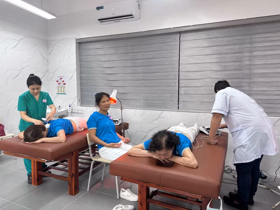 Phòng chăm sóc sức khỏe cho người cao tuổi. (Ảnh: Thùy Giang/Vietnam+)