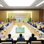 Phiên họp lần thứ ba của Ban Chỉ đạo phát triển kinh tế tư nhân. (Ảnh: Dương Giang/TTXVN)