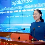 Cô giáo Vũ Thị Hiền Anh. (Ảnh: TTXVN phát)