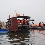 Tỉnh Lào Cai dồn lực huy động các lực lượng tìm kiếm các nạn nhân mất tích. (Ảnh: Đinh Thùy/TTXVN)