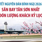 Sân bay Tân Sơn Nhất đón lượng khách kỷ lục dịp Tết Nguyên đán Bính Ngọ 2026
