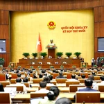 Sáng 12/11/2025, Quốc hội thảo luận ở hội trường về dự án Luật Thi hành án hình sự (sửa đổi). (Ảnh: Doãn Tấn/TTXVN)