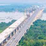 Một đoạn thuộc dự án mở rộng đoạn cao tốc Thành phố Hồ Chí Minh-Long Thành đã được bêtông ximăng. (Ảnh: Công Phong/TTXVN)