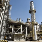 Cơ sở khai thác dầu ở Dammam, Saudi Arabia. (Nguồn: THX/TTXVN)