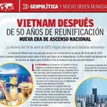 Tiêu đề bài “Việt Nam sau 50 năm thống nhất: Kỷ nguyên vươn mình của dân tộc” trên tờ Voces Del Periodista. (Ảnh chụp màn hinh)