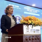 Bà Carmen Cano de Lasala, Đại sứ Tây Ban Nha tại Việt Nam. (Ảnh: Xuân Anh/TTXVN)