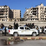 Các lực lượng an ninh Syria được triển khai tại tỉnh Aleppo ngày 10/1/2026. (Nguồn: THX/TTXVN)