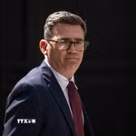 Ông Andy Burnham, người vừa được bầu làm lãnh đạo Công đảng cầm quyền thay ông Keir Starmer, sẽ nhậm chức Thủ tướng và bước vào Số 10 phố Downing vào ngày 20/7. (Ảnh: THX/TTXVN phát)