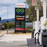 Một trạm xăng ở Canberra, Australia. (Nguồn: THX/TTXVN)