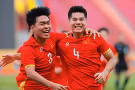 Đội tuyển U22 Việt Nam hướng đến chiến thắng trước Philippines để giành quyền vào chung kết SEA Games 33. (Ảnh: TTXVN)