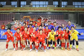 Đội tuyển Futsal Nữ Việt Nam lần đầu giành huy chương Vàng tại SEA Games. (Ảnh: VFF)