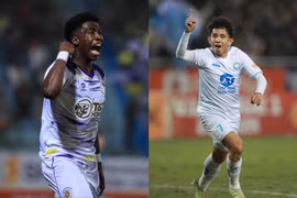 Hà Nội FC (trái) và Thép Xanh Nam Định cùng giành chiến thắng ở vòng 15 V-League 2024-2025. (Ảnh: Hà Nội FC/Thép Xanh Nam Định)