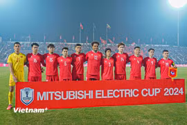 Sân Việt Trì sẽ là điểm tựa đưa Đội tuyển Việt Nam vào chung kết AFF Cup 2024? (Ảnh: Việt Anh/Vietnam+)