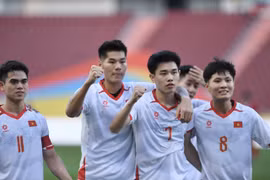 Đội tuyển U22 Việt Nam sẽ vào bán kết với vị trí nhất bảng B nếu giành chiến thắng trước U22 Malaysia. (Ảnh: TTXVN)