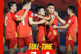 Đội tuyển Việt Nam giành chiến thắng 3-1 trước Nepal tại Vòng loại Asian Cup 2027. (Ảnh: VFF)